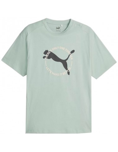 Puma Î‘Î½Î´ÏÎ¹ÎºÏŒ Î‘Î¸Î»Î·Ï„Î¹ÎºÏŒ T-shirt ÎšÎ¿Î½Ï„Î¿Î¼Î¬Î½Î¹ÎºÎ¿ Î ÏÎ¬ÏƒÎ¹Î½Î¿ 676062-54